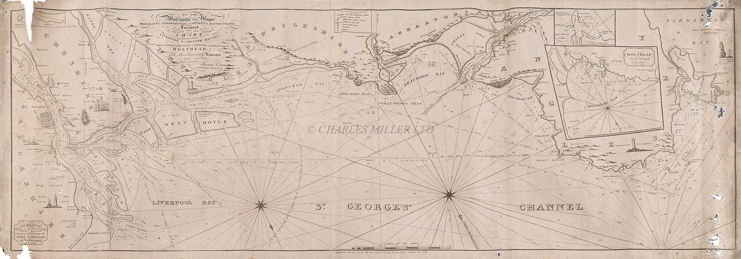 Lot 1 - 'AN ENTIRE NEW AND CORRECT CHART FROM AN ACTUAL SURVEY OF LIVERPOOL & CHESTER RIVERS...'