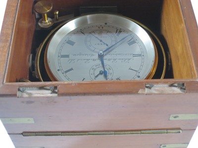 Lot 291 - Ø A TWO-DAY MARINE CHRONOMETER BY KELVIN BOTTOMLEY & BAIRD LIMITED, GLASGOW, CIRCA 1925