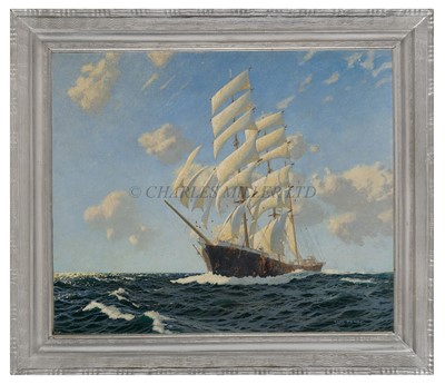 Lot 15 - δ CHARLES PEARS (BRITISH, 1873-1958) - A WINDJAMMER OF THE 1920S