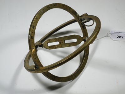 Lot 282 - A UNIVERSAL EQUINOCTIAL RING DIAL, CIRCA 1800