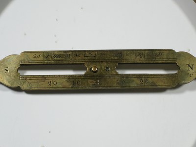 Lot 282 - A UNIVERSAL EQUINOCTIAL RING DIAL, CIRCA 1800