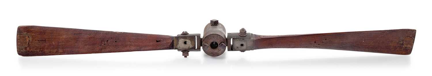 Lot 210 - AN HISTORICALLY IMPORTANT PROTOTYPE DESIGN MODEL FOR THE VARIABLE-PITCH AVIATION PROPELLER MADE BY WALLACE TURNBULL, CIRCA 1927