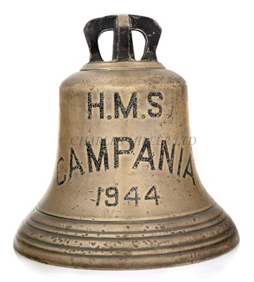 Lot 263 - THE SHIP'S BELL FOR H.M. ESCORT CARRIER 'CAMPANIA' 1944