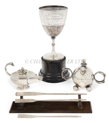 Lot 227 - A COLLECTION OF NAVAL SILVERWARE