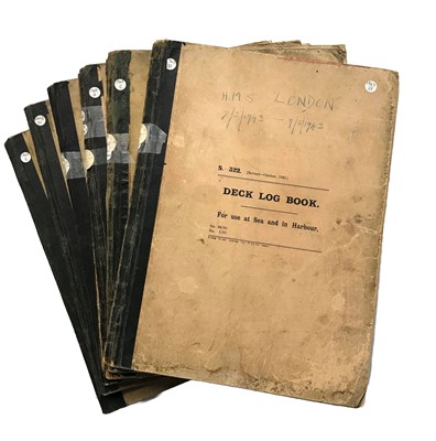 Lot 233 - DECK LOGS FOR H.M.S. 'LONDON'