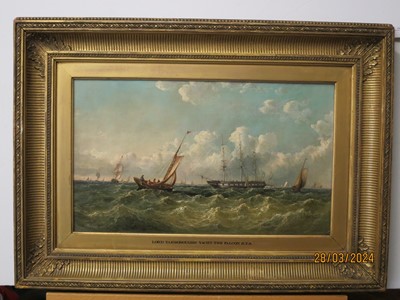 Lot 29 - JOHN H. 'JOCK' WILSON (BRITISH, 1774-1855) - LORD YARBOROUGH'S YACHT IN THE 'FALCON' R.Y.S.