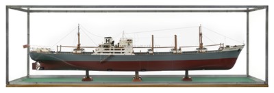 Lot 99 - A BUILDER'S MODEL FOR THE CARGO SHIP M.V. 'HARMATTAN' BUILT BY LITHGOWS LTD. FOR J. AND C. HARRISON LTD., 1959