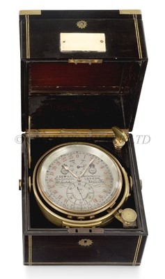 Lot 293 - Ø AN UNUSUAL TWO-DAY MARINE CHRONOMETER BY J SEWILL, LONDON, CIRCA 1870