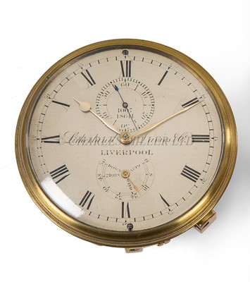 Lot 286 - A 2 DAY CHRONOMETER MOVEMENT BY LITHERLAND DAVIES & CO., LIVERPOOL, CIRCA 1845