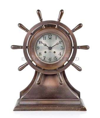 Lot 17 - A FINE SHIPSTRIKE CLOCK BY THE CHELSEA CLOCK COMPANY, CIRCA 1900