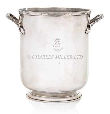 Lot 87 - AN ART DECO ICE BUCKET BY CHRISTOFLE