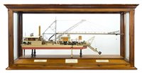 Lot 365 - †  A BUILDER'S MODEL FOR THE SUEZ CANAL RADIAL...