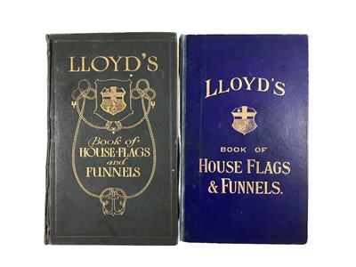 Lot 81 - 1904 AND 1912 LLOYD'S BOOK OF HOUSE FLAGS AND FUNNELS BOOKS