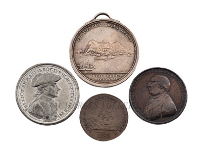 Lot 117 - FOUR MEDALS COMMEMORATING THE SIEGE OF GIBRALTAR