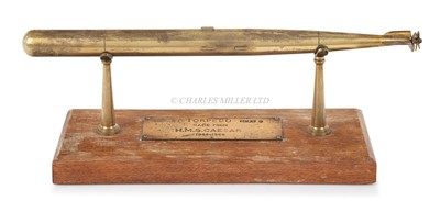 Lot 244 - ½IN/1FT SCALE MK 20 TORPEDO MODEL MADE OF BRONZE RECOVERED FROM H.M. DESTROYER 'CAESAR'