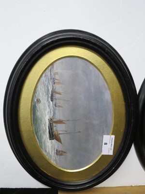 Lot 8 - P* L* (19TH CENTURY) - THREE STUDIES OF FISHING BOATS