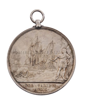 Lot 116 - BATTLE OF LOWESTOFT MEDAL, 1665