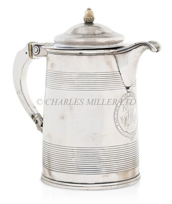 Lot 151 - Ø CAPTAIN HARDY'S HOT PUNCH JUG, CIRCA 1805