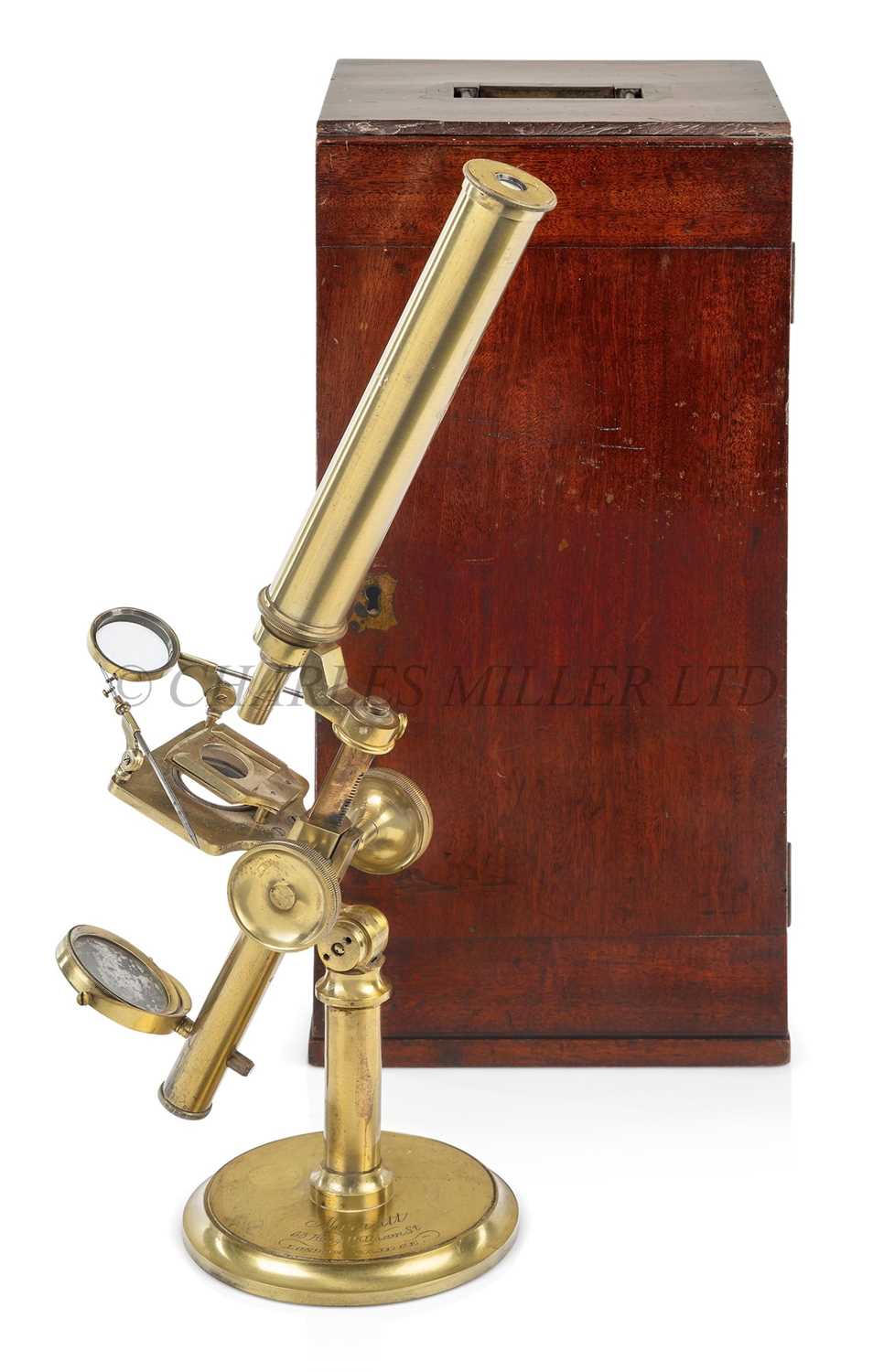 Lot 300 - A MONOCULAR MICROSCOPE BY MARRATT, LONDON,