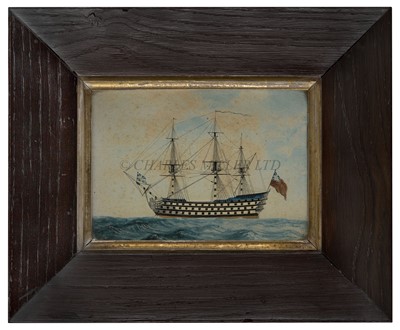 Lot 130 - THE ILL-FATED 'ROYAL GEORGE', FOUNDERED AT SPITHEAD IN 1780