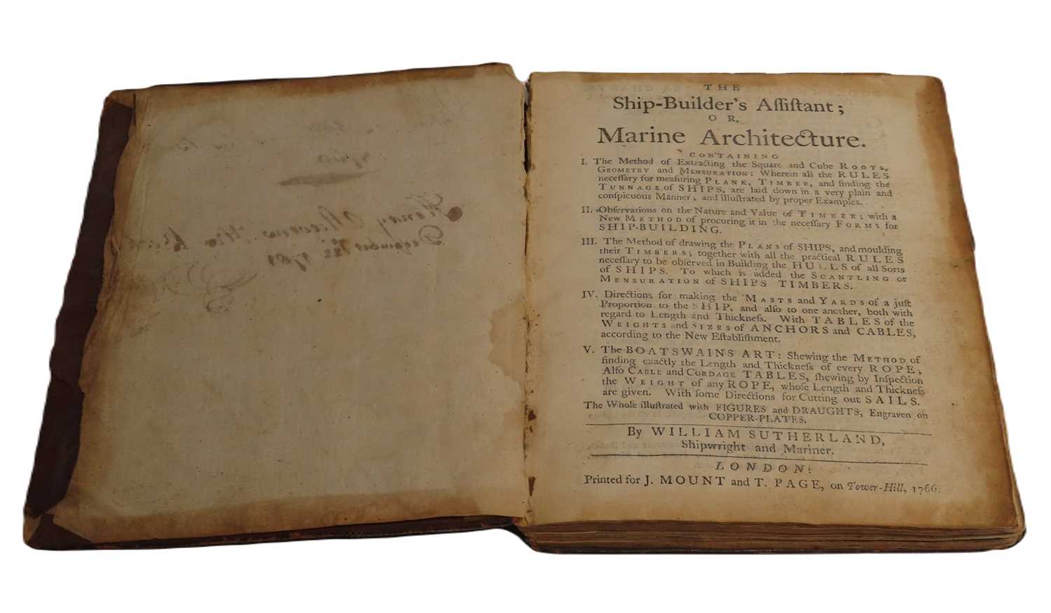 Lot 117 - 'THE SHIP-BUILDERS ASSISTANT OF MARINE ARCHITECTURE'