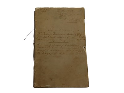 Lot 15 - 'ANDROMEDA' LOG BOOK, 1825-1826