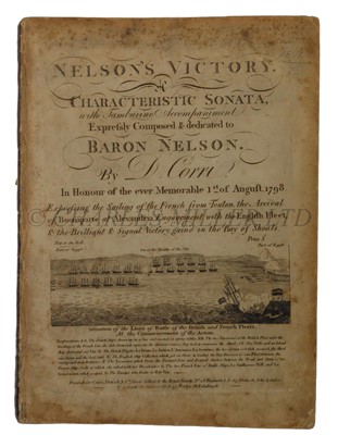 Lot 202 - SHEET MUSIC BY D. CORRI COMMEMORATING NELSON'S VICTORY AT THE BATTLE OF THE NILE