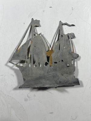 Lot 100 - COLLECTION OF GERMAN LEAD TOY LIGHTHOUSE AND BATTLESHIPS, CIRCA 1890