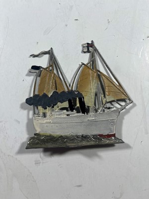 Lot 100 - COLLECTION OF GERMAN LEAD TOY LIGHTHOUSE AND BATTLESHIPS, CIRCA 1890