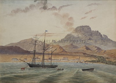 Lot 62 - JONATHAN ALFRED IKEN (19TH CENTURY) - View of St. Vincent, Cape Verde Island