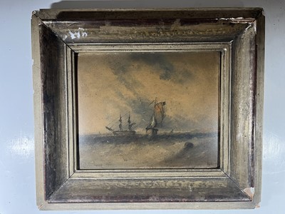 Lot 25 - WILLIAM MCALPINE (BRITISH, FL. 1840-1880) - Shipping off a headland