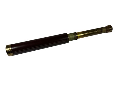 Lot 152 - A 1½IN. THREE DRAW TELESCOPE