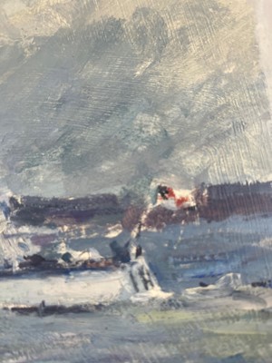 Lot 328 - δ SOREN BRUNOE (DANISH, 1916-1994) H.M.S. 'Dido' beating off air-attack, Mediterranean 1942
