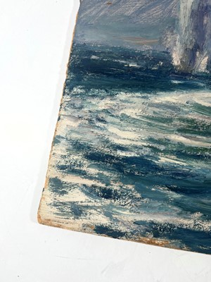 Lot 328 - δ SOREN BRUNOE (DANISH, 1916-1994) H.M.S. 'Dido' beating off air-attack, Mediterranean 1942