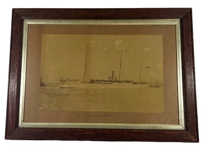 Lot 38 - A SEPIA PHOTOGRAPH OF THE UNION LINER 'TARTAR', CIRCA 1885