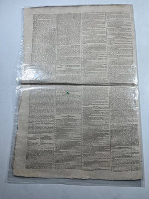 Lot 102 - A COPY OF THE GLOBE REPORTING H.M.S. 'JAVA' DESTROYED BY THE U.S.S. 'CONSTITUTION'