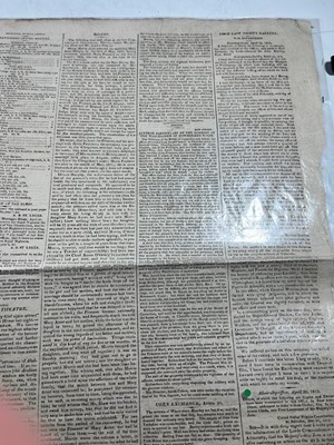 Lot 102 - A COPY OF THE GLOBE REPORTING H.M.S. 'JAVA' DESTROYED BY THE U.S.S. 'CONSTITUTION'