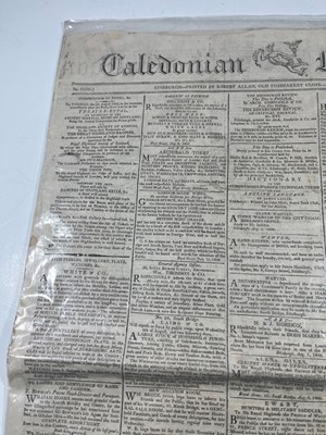 Lot 71 - A COPY OF CALEDONIAN MERCURY REPORTING THE NAPOLEONIC WARS: CAPRI CAPITULATES TO THE BRITISH