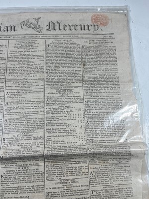 Lot 71 - A COPY OF CALEDONIAN MERCURY REPORTING THE NAPOLEONIC WARS: CAPRI CAPITULATES TO THE BRITISH