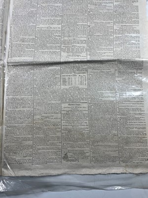 Lot 71 - A COPY OF CALEDONIAN MERCURY REPORTING THE NAPOLEONIC WARS: CAPRI CAPITULATES TO THE BRITISH