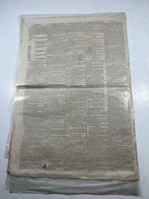 Lot 71 - A COPY OF CALEDONIAN MERCURY REPORTING THE NAPOLEONIC WARS: CAPRI CAPITULATES TO THE BRITISH
