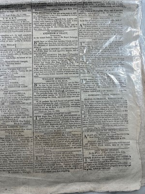 Lot 71 - A COPY OF CALEDONIAN MERCURY REPORTING THE NAPOLEONIC WARS: CAPRI CAPITULATES TO THE BRITISH
