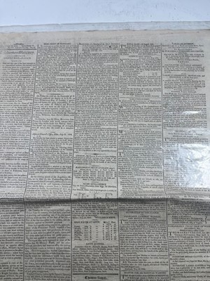 Lot 71 - A COPY OF CALEDONIAN MERCURY REPORTING THE NAPOLEONIC WARS: CAPRI CAPITULATES TO THE BRITISH