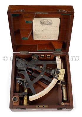 Lot 347 - A 6½IN. RADIUS SEXTANT BY CARY, LONDON, 1910