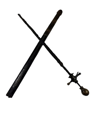 Lot 84 - SWORD IN SALVAGED CONDITION WITH ASSOCIATED NAVAL SCABBARD