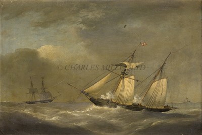 Lot 60 - NICHOLAS MATTHEW CONDY (BRITISH, 1816/18-1851) - Schooner Yacht 'Ellen Gillman' 174 Tons