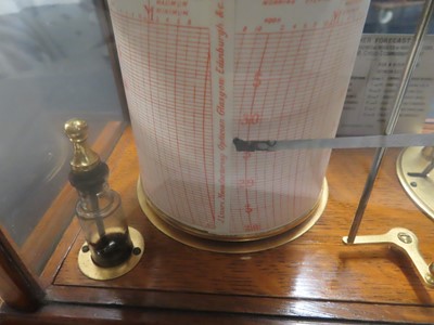 Lot 162 - A WEATHER FORECAST BAROGRAPH BY SHORT & MASON, CIRCA 1930