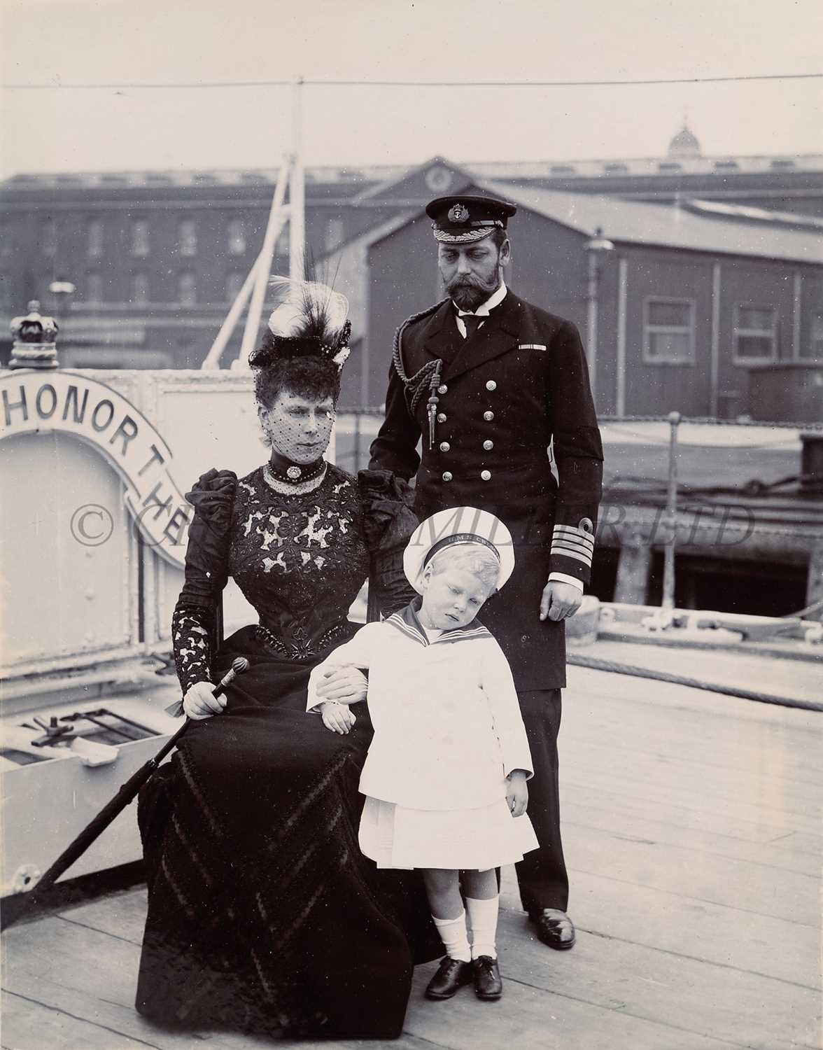 Lot 171 - AN INTERESTING PHOTOGRAPH ALBUM FROM H.M.S. 'CRESCENT' INCLUDING IMAGES TAKEN DURING THE CAPTAINCY OF H.R.H. DUKE OF YORK IN 1898