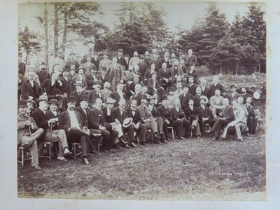 Lot 171 - AN INTERESTING PHOTOGRAPH ALBUM FROM H.M.S. 'CRESCENT' INCLUDING IMAGES TAKEN DURING THE CAPTAINCY OF H.R.H. DUKE OF YORK IN 1898