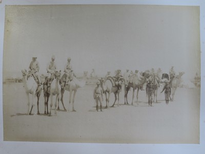 Lot 171 - AN INTERESTING PHOTOGRAPH ALBUM FROM H.M.S. 'CRESCENT' INCLUDING IMAGES TAKEN DURING THE CAPTAINCY OF H.R.H. DUKE OF YORK IN 1898
